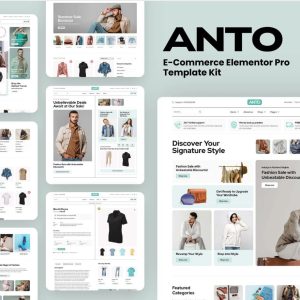 Anto - E-Commerce Elementor Pro Template Kit