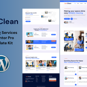 JamClean - Cleaning Services Elementor Pro Template Kit