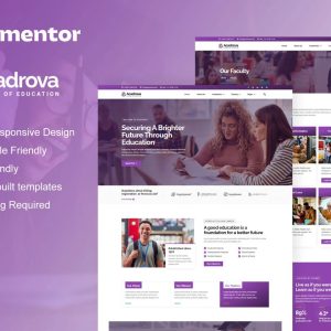 Acadrova - University & School Education Elementor Pro Template Kit