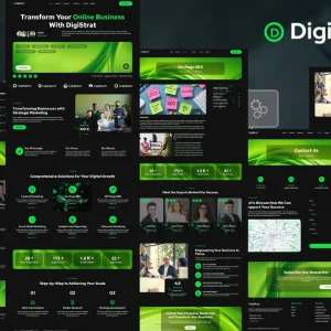 DigiStrat – Modern & Elegant SEO & Digital Marketing Elementor Template Kit