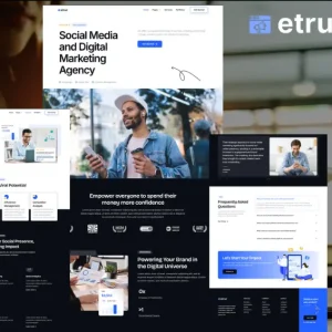 Etruc - SMM & Digital Marketing Agency Elementor Template Kit