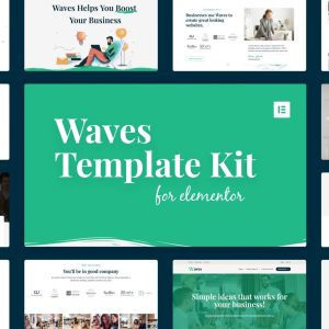 Waves - Startup Agency Elementor Template Kit