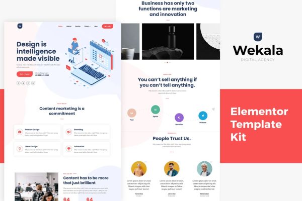 Wekala - Agency Elementor Template Kit