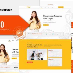 Xelgo - Social Media Marketing Elementor Template Kit