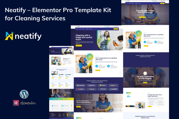 Neatify – Elementor Pro Template Kit for Cleaning Services